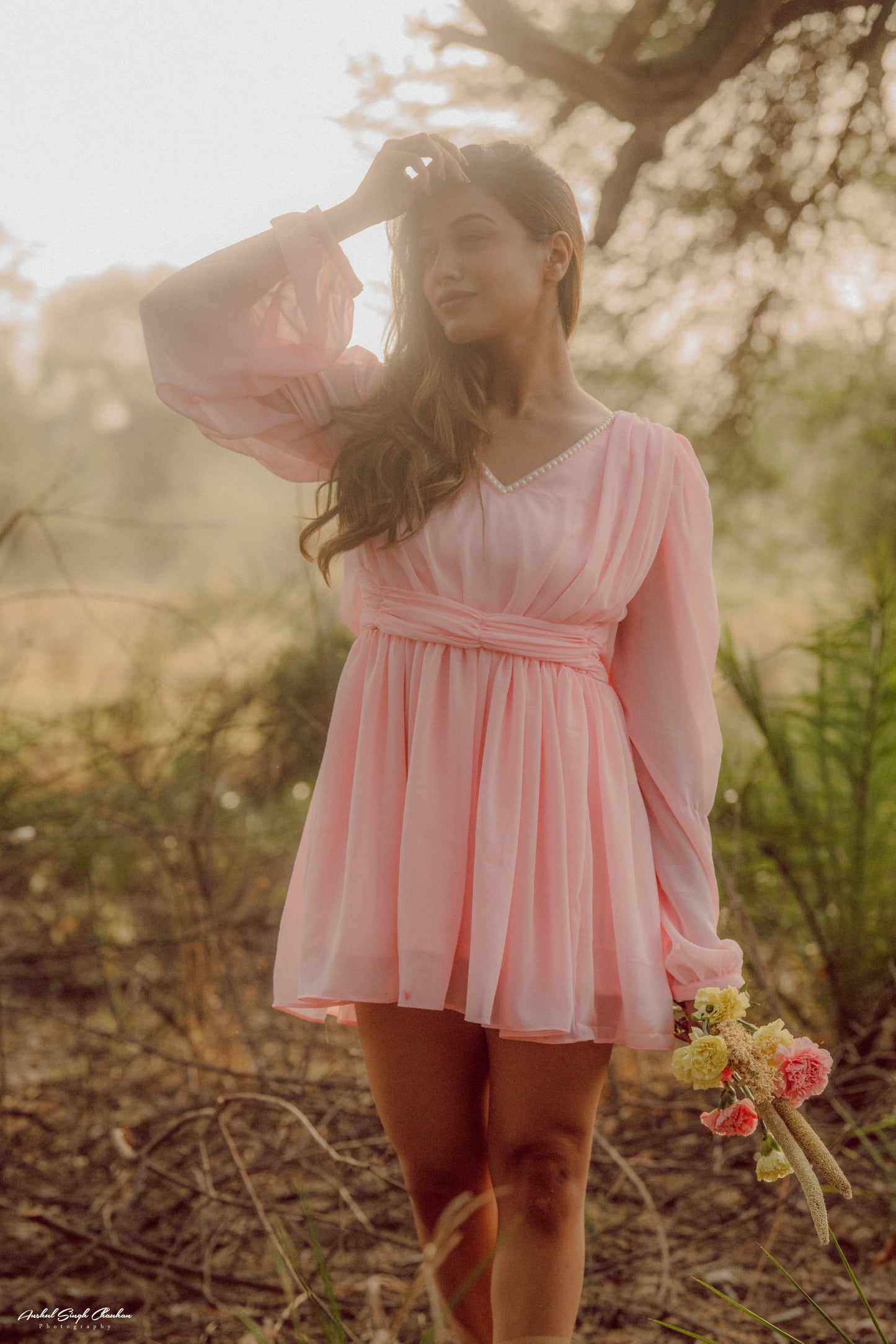 BABY PINK GEORGETTE DRESS