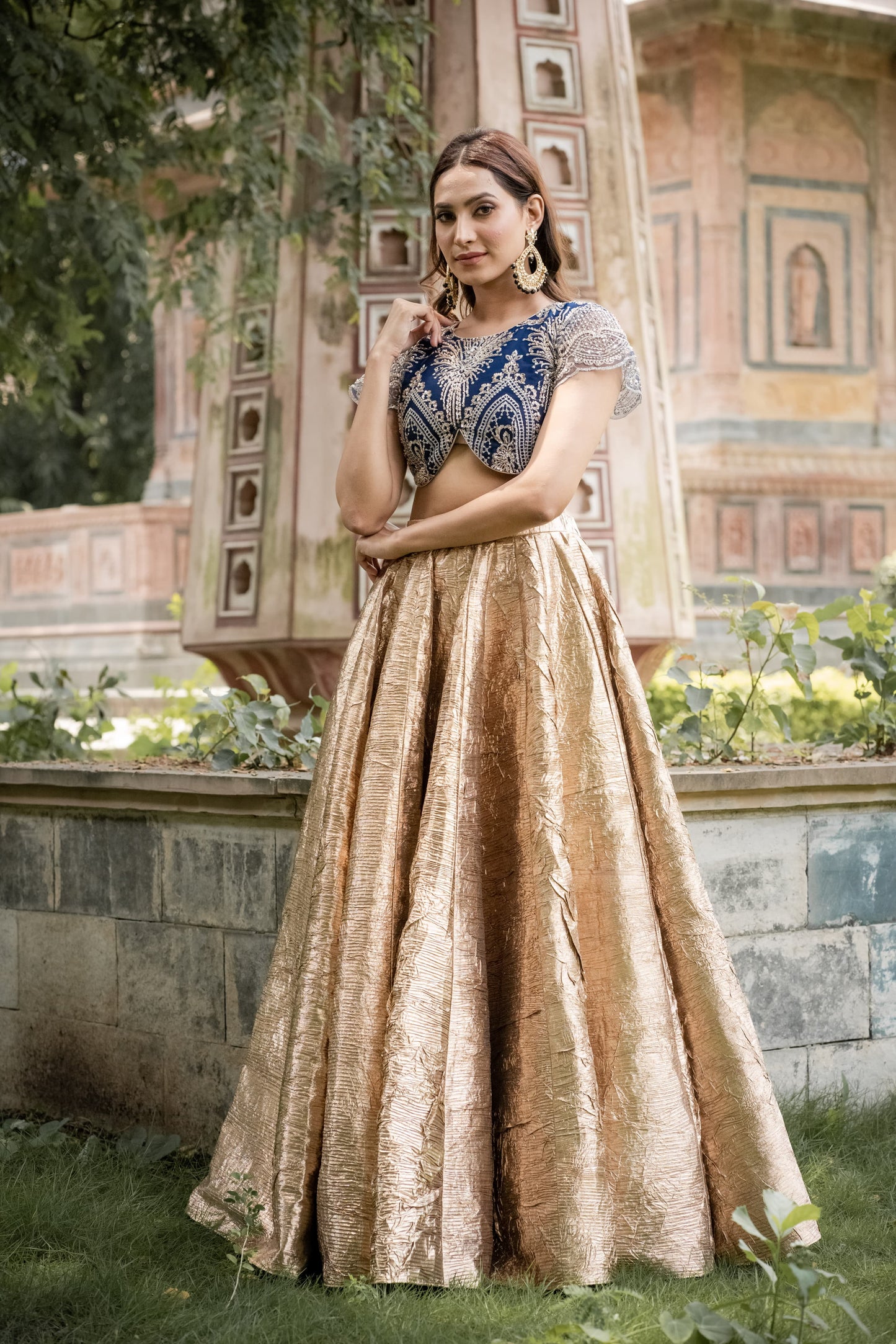 GOLDEN FOIL LEHENGA