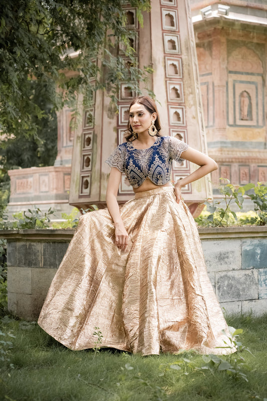 GOLDEN FOIL LEHENGA